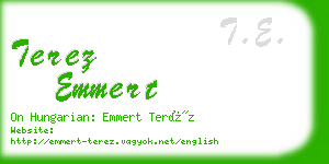 terez emmert business card